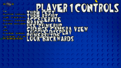 300% Enlarged Font: Player 1 Controls