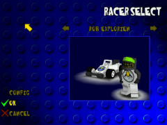 LEGO Racers racecar (front)