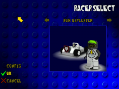 LEGO Racers racecar (rear)