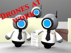Drones At work poster