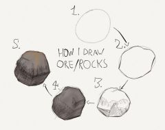 My way of drawing Ore/Rocks: