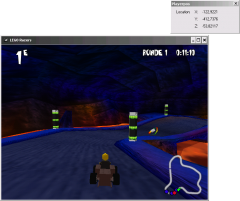 LEGO Racers Coordinate viewer