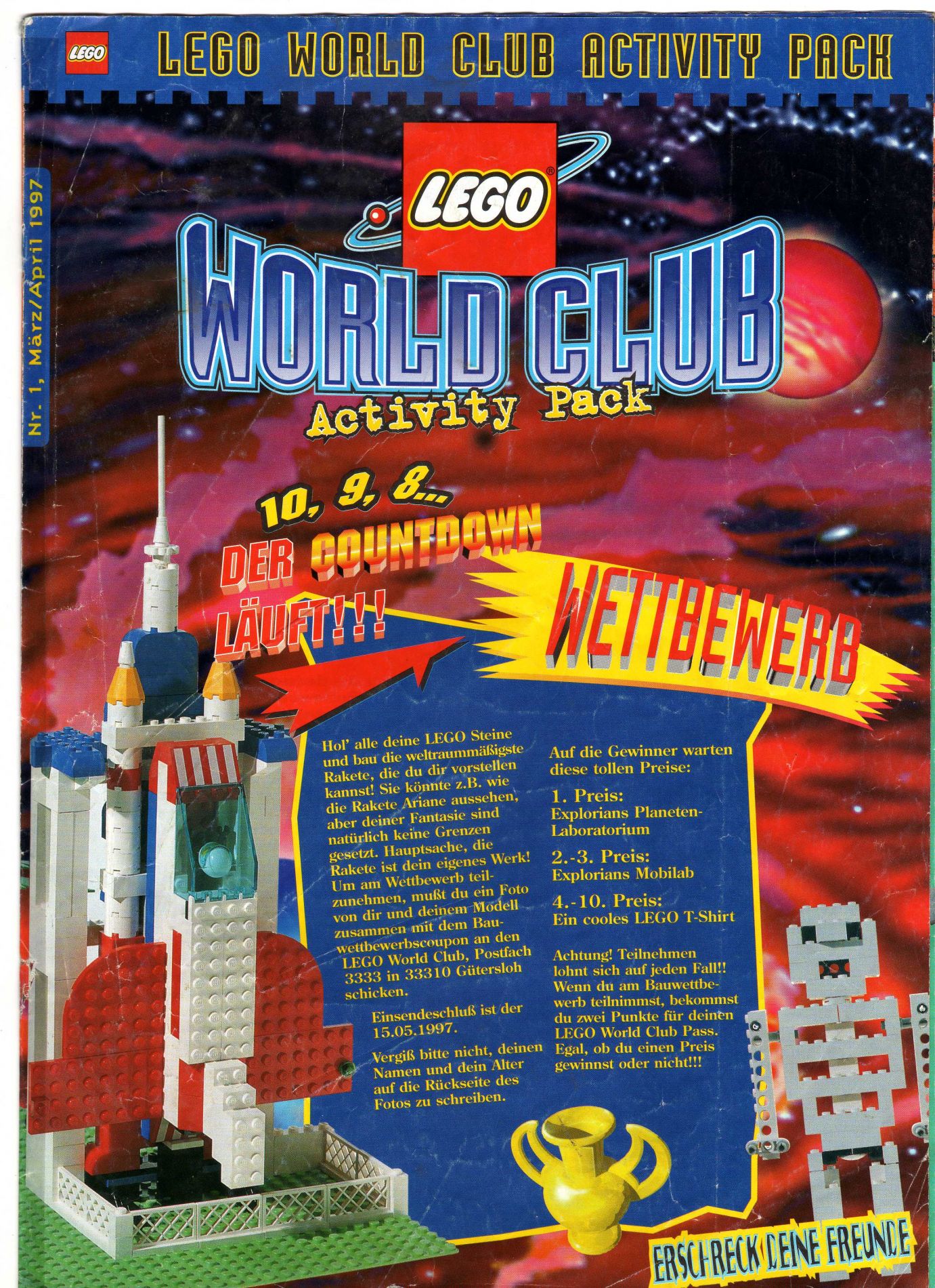 LEGO World Club 1997 Issue 1