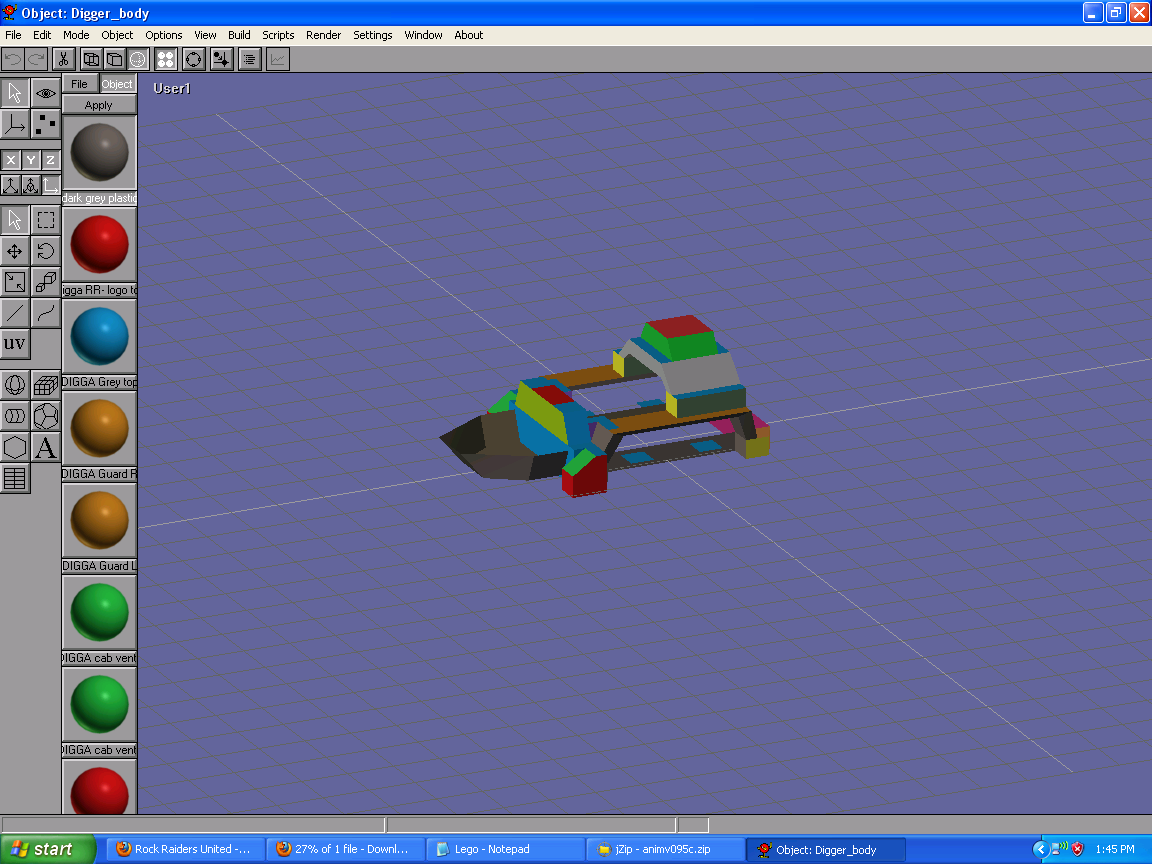 Chrome Crusher in Anim8or