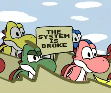 the system is broke