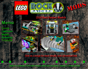LEGO Â© Rock Raiders Site (Template Models)