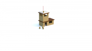 Lego Island 2 Adventurer's Island Helicopter Control Tower LDD Model