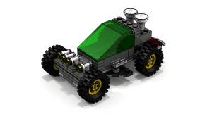 Lego Stunt Rally Mega Hurtz' Moon Buggy LDD Model