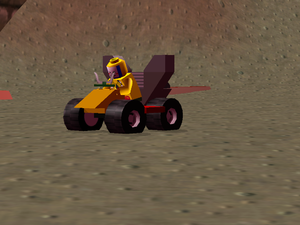 LEGO Racers 2 - King Kahuka driving his own Car!