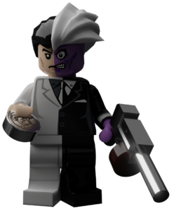 The Batman (2022) LEGO figure decal for MECABRICKS/BLENDER